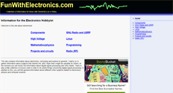 Desktop Screenshot of funwithelectronics.com
